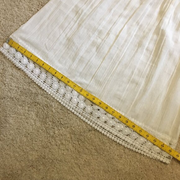 Embroidered Lace White 100% Cotton Getaway Tunic Boho Top - Picture 10 of 12